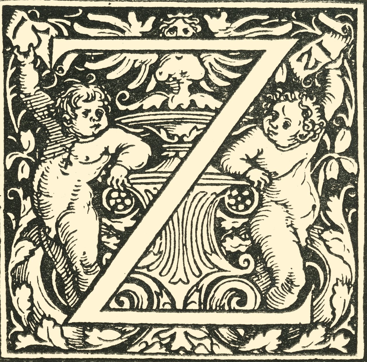 Z - An Alphabet od Hanse Weiditze, c1520-1521, 1908. od Hans Weiditz