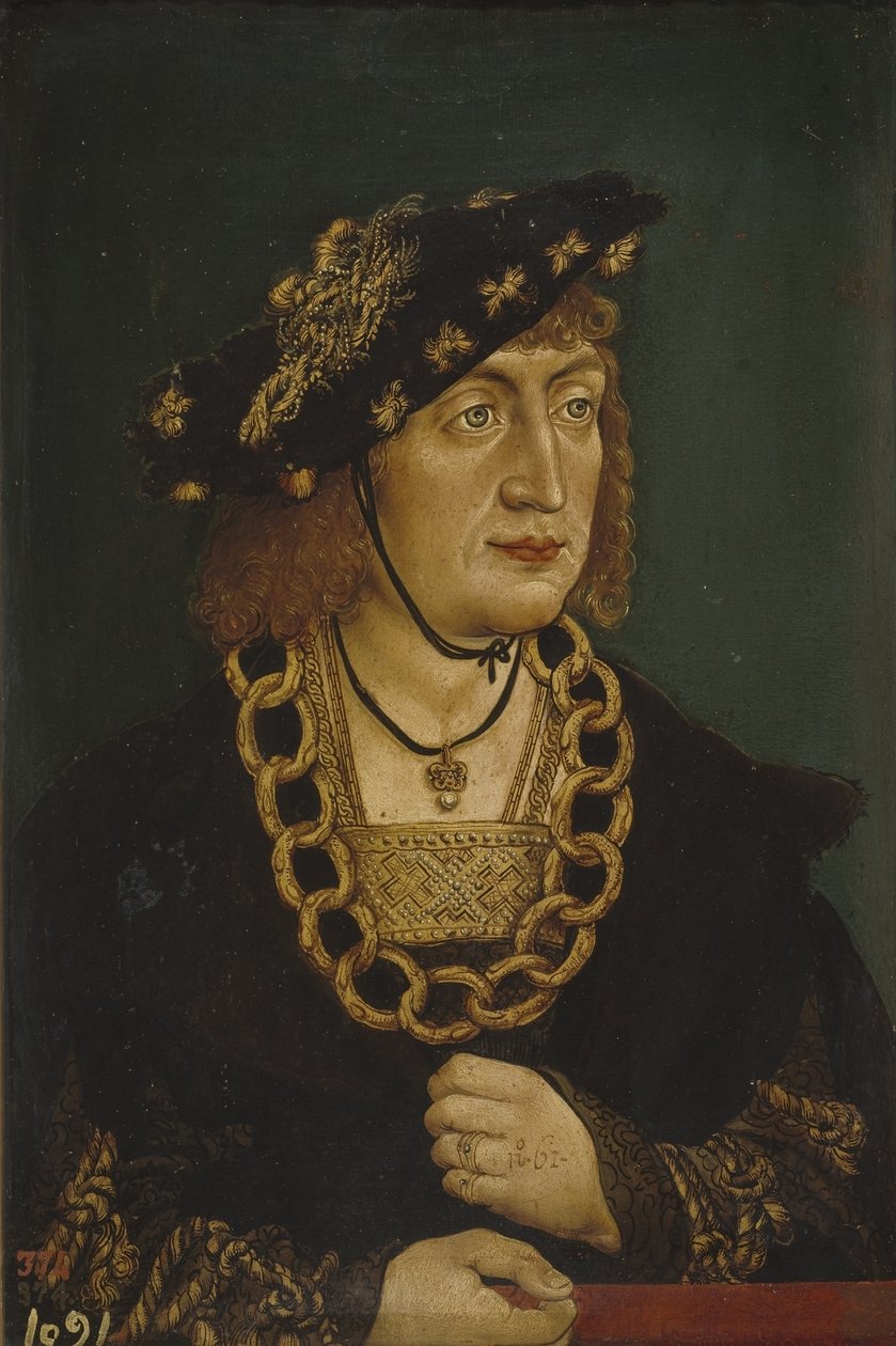 Portrét Fridricha III. 1415-1493, císař Svaté říše římské, konec 15. století od Hans Wertinger von