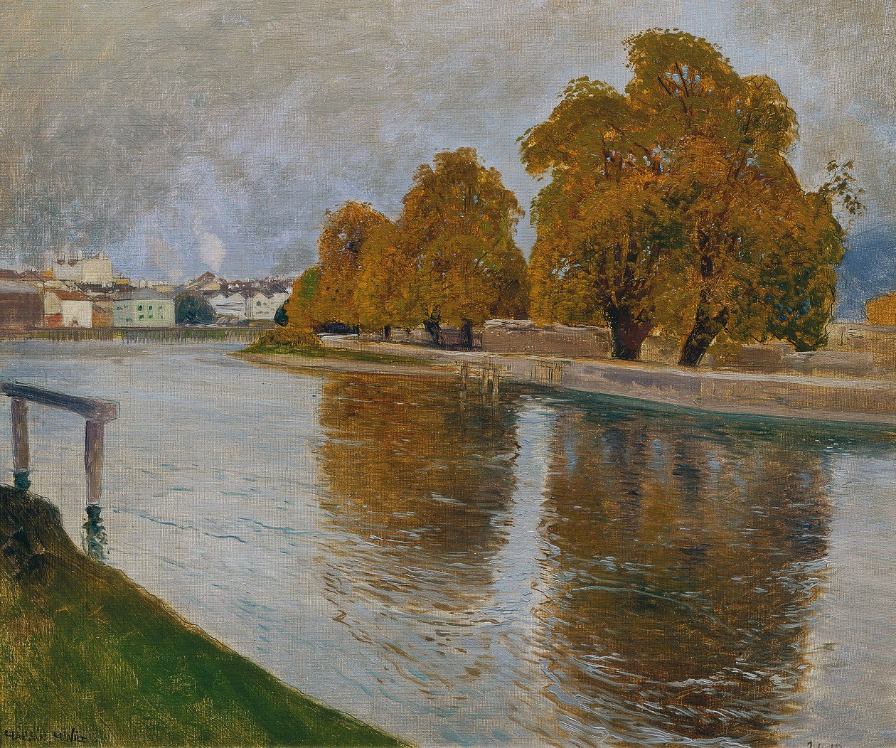 Salzach poblíž Halleinu od Hans Wilt