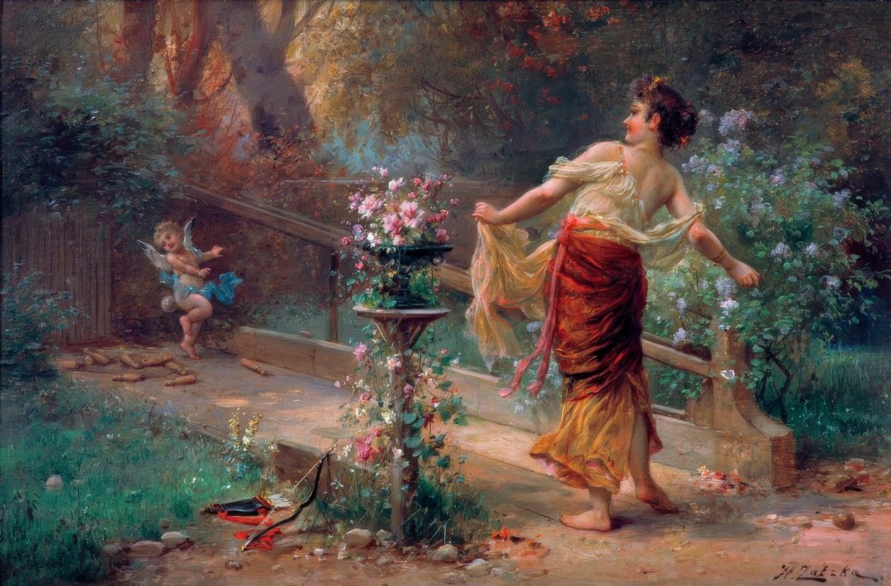 Amors Kegelspiel od Hans Zatzka