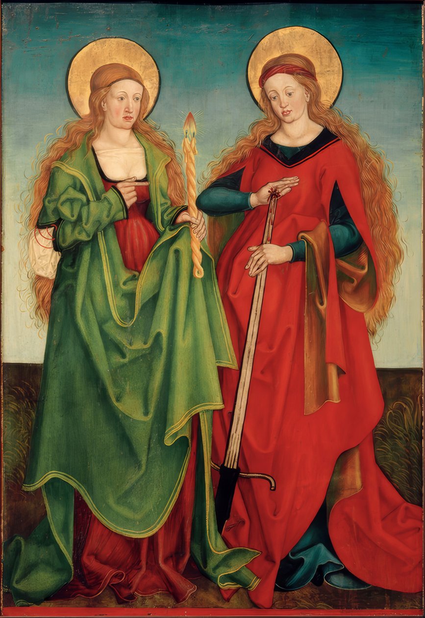 Svatí Genoveva a Lucia od Hans und Jakob Strüb