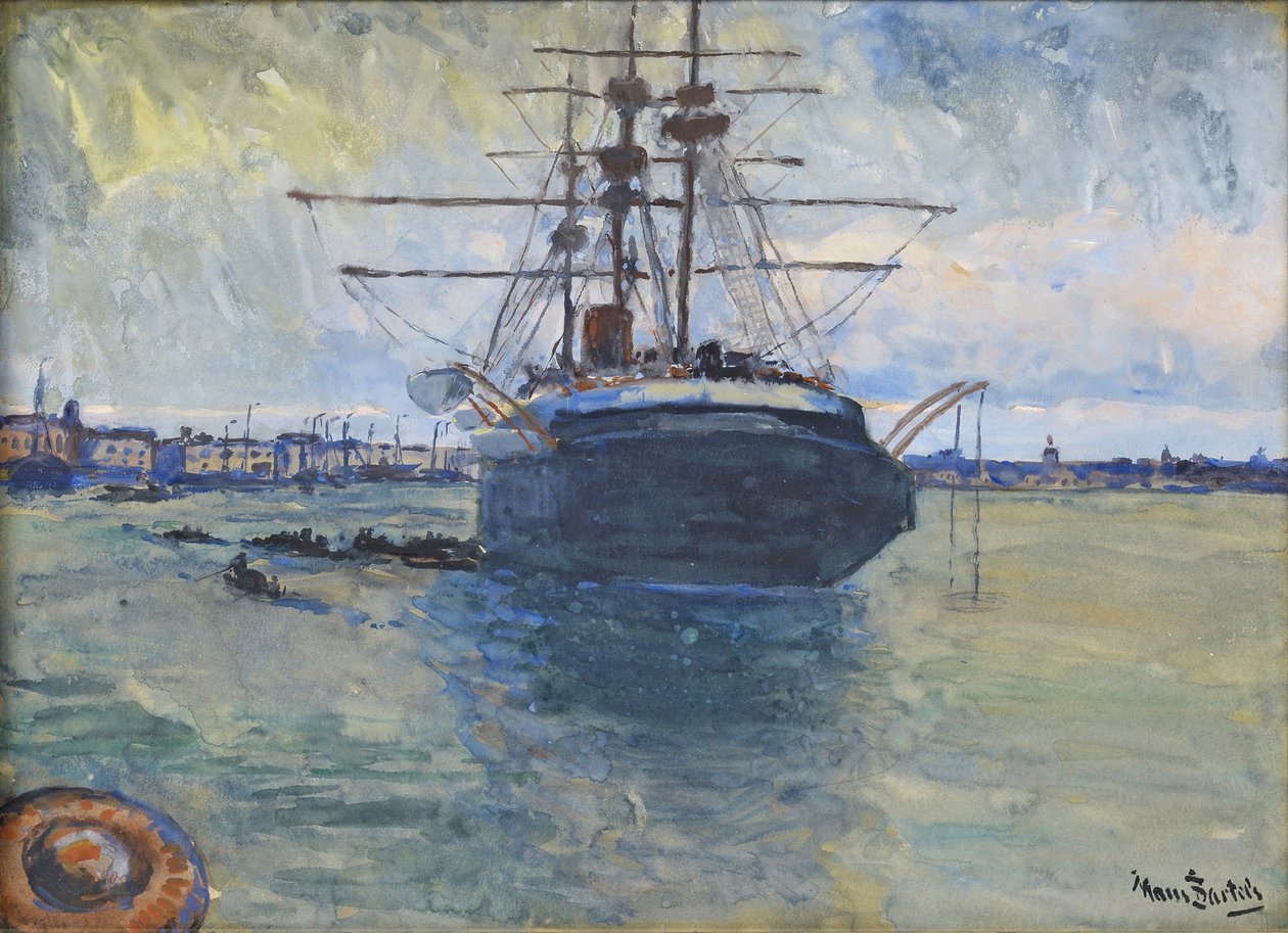 Hans von Bartels - Třímistr v přístavu od Hans von Bartels