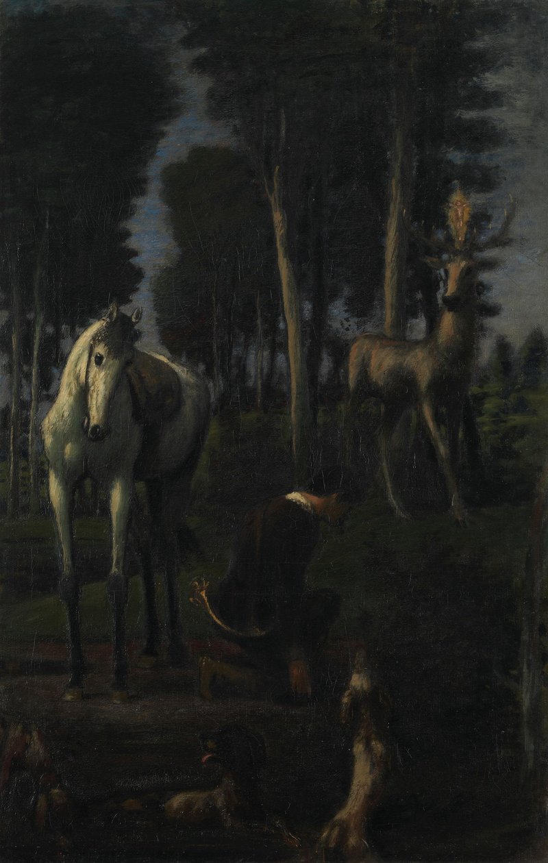 Tři jezdci II: sv. Hubert od Hans von Marées