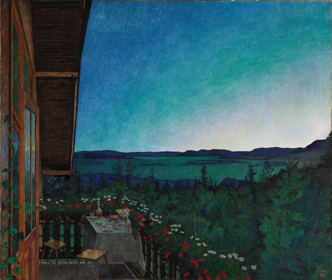 Letní noc, 1899 od Harald Oscar Sohlberg