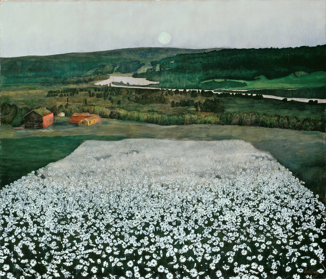 Květná louka na severu od Harald Oscar Sohlberg