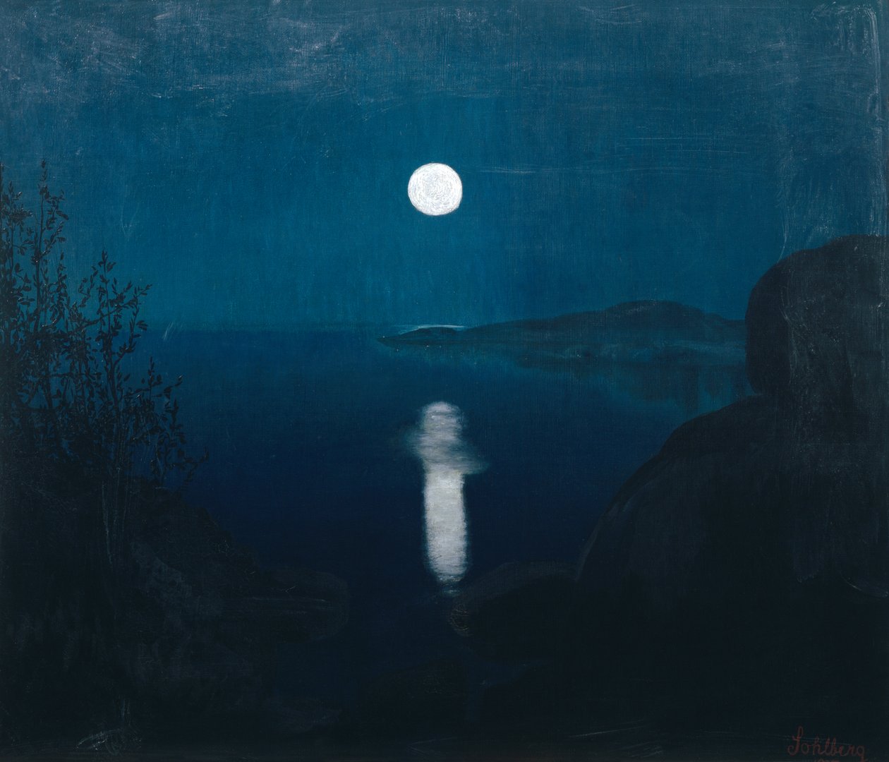 Měsíční svit od Harald Oscar Sohlberg