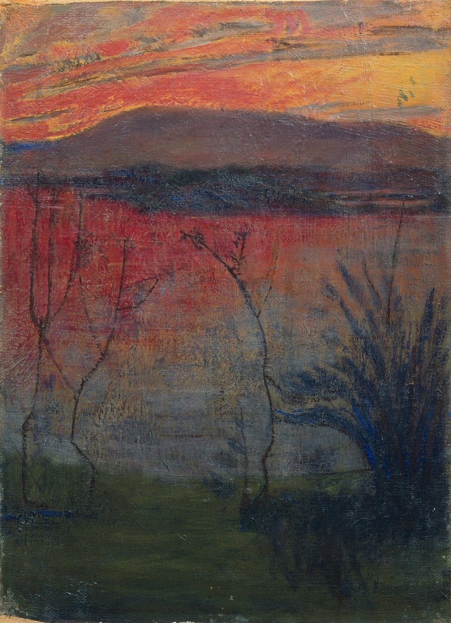 Noční záře od Harald Oscar Sohlberg