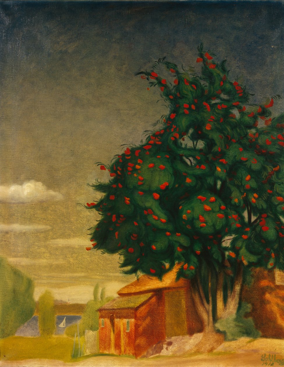 Jeřabinový strom od Harald Oscar Sohlberg