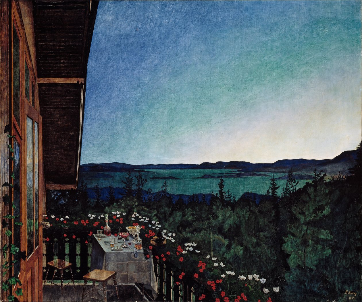Letní noc od Harald Oscar Sohlberg