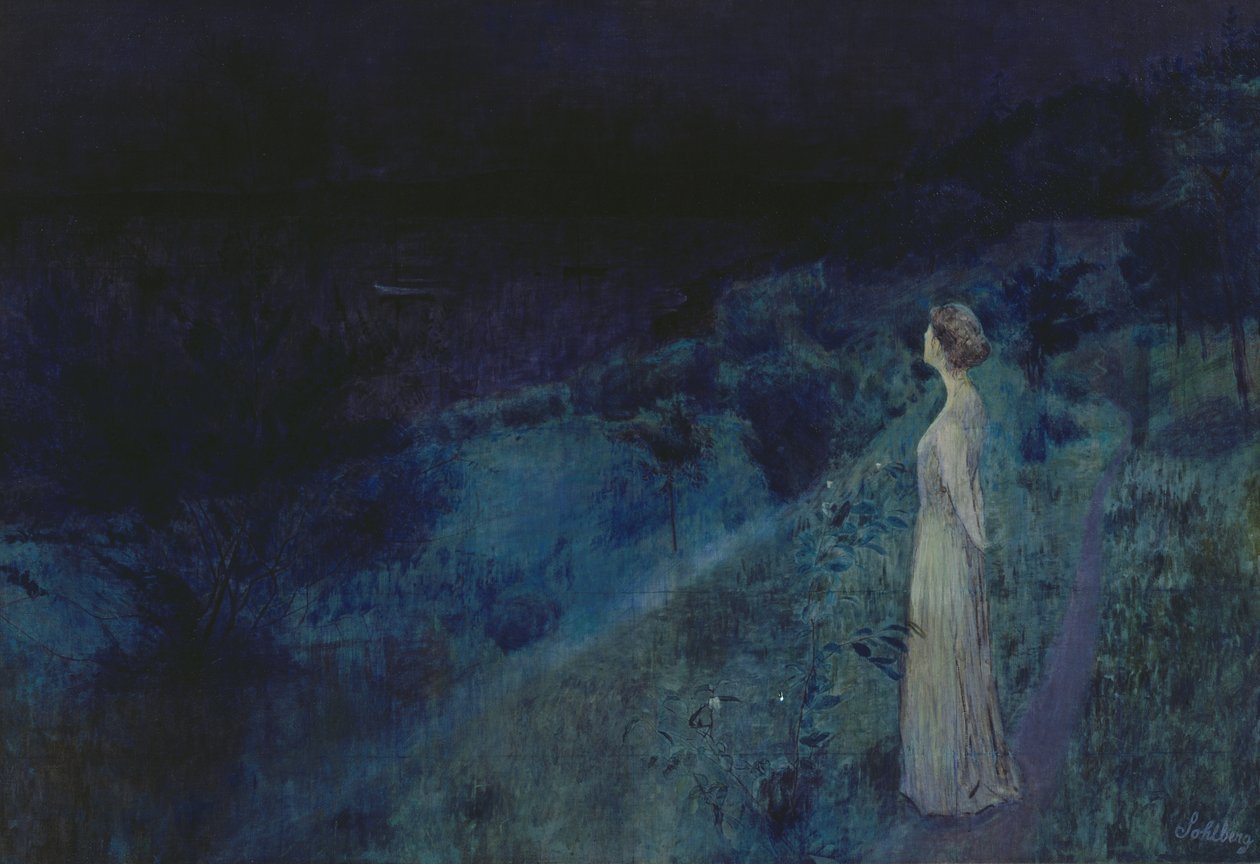 The Silence (olej na plátně) od Harald Oscar Sohlberg