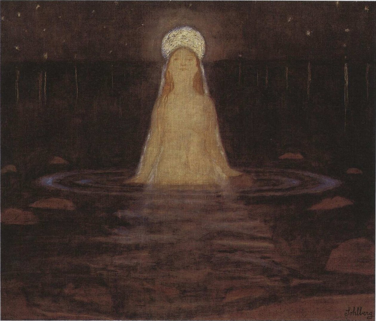 Mořská panna, 1897. od Harald Oscar Sohlberg