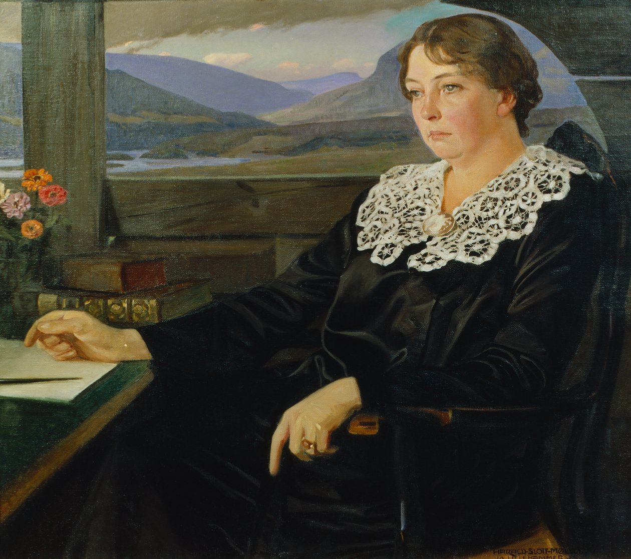 Autor Sigrid Undset od Harald Slott Moller