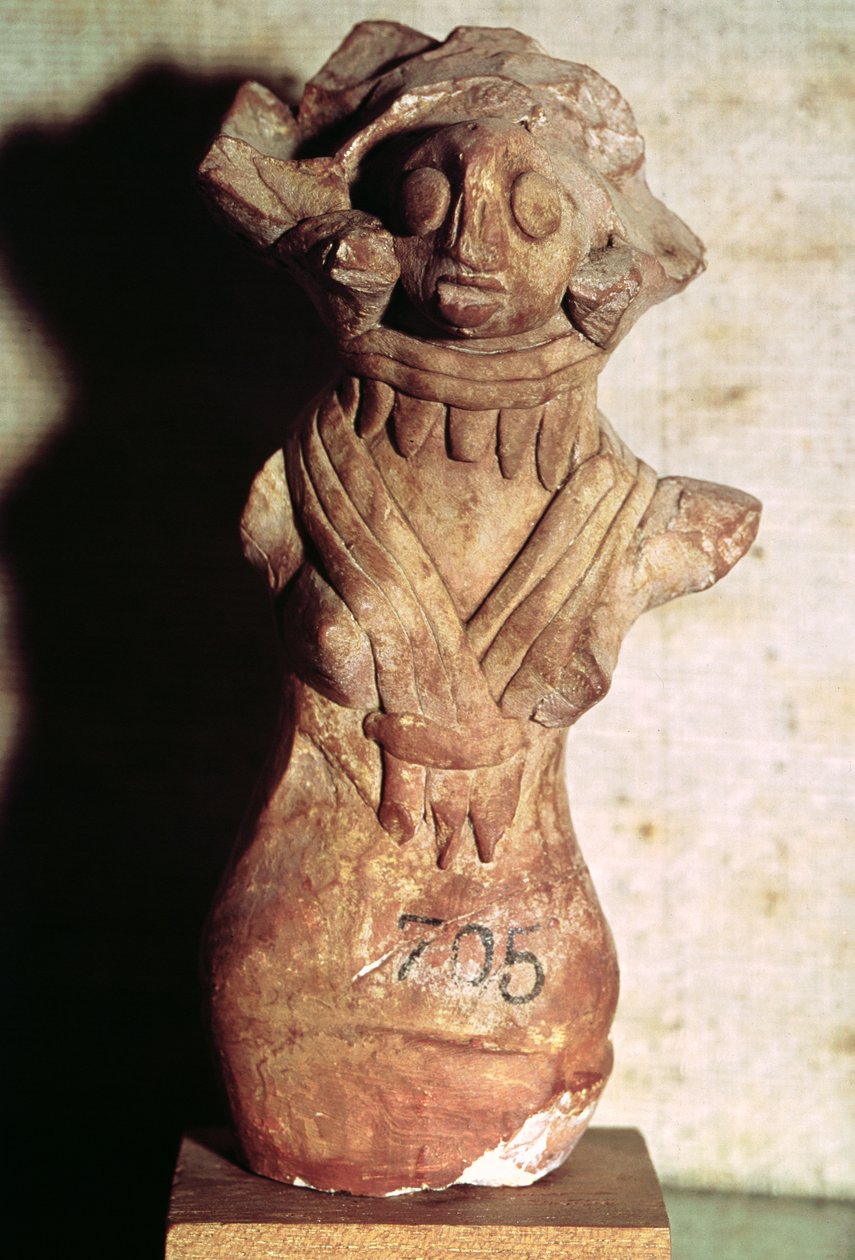 Postava bohyně matky, z údolí Indus, Pákistán, 3000-15000 před naším letopočtem od Harappan
