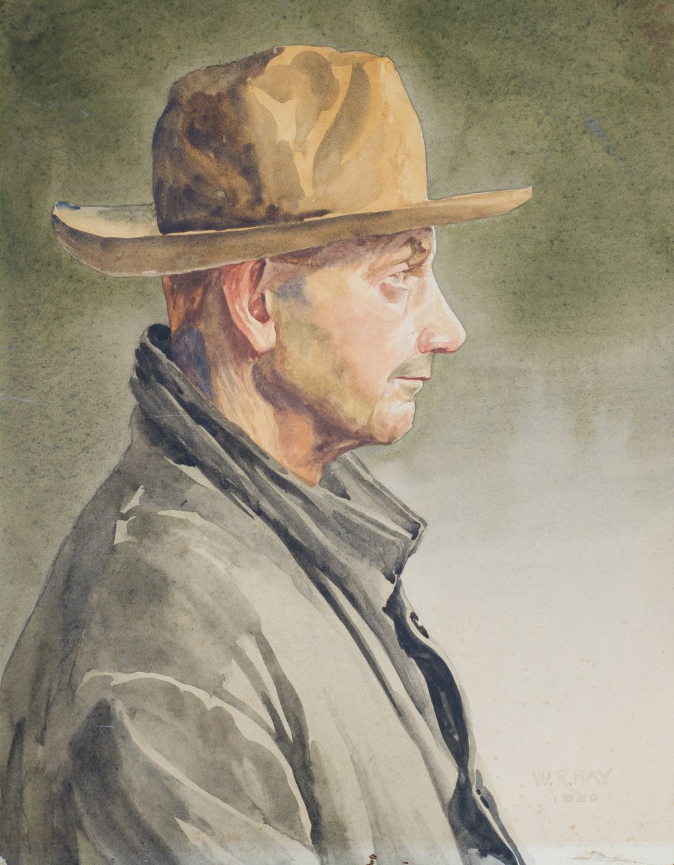 Autoportrét, 1920 (wc na papíře) od Hardie William Hay