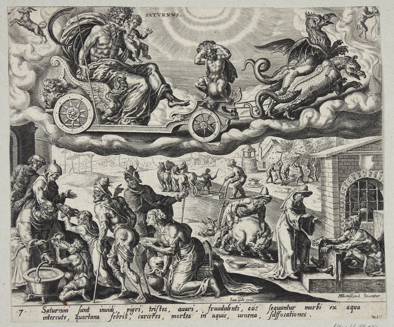 Saturn od Harmen Jansz. Muller