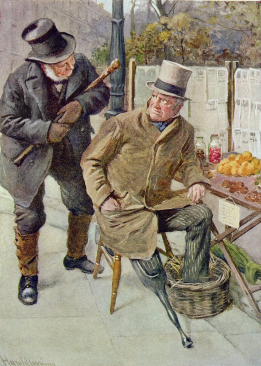 Pan Boffin a Silas Wegg, ilustrace pro 