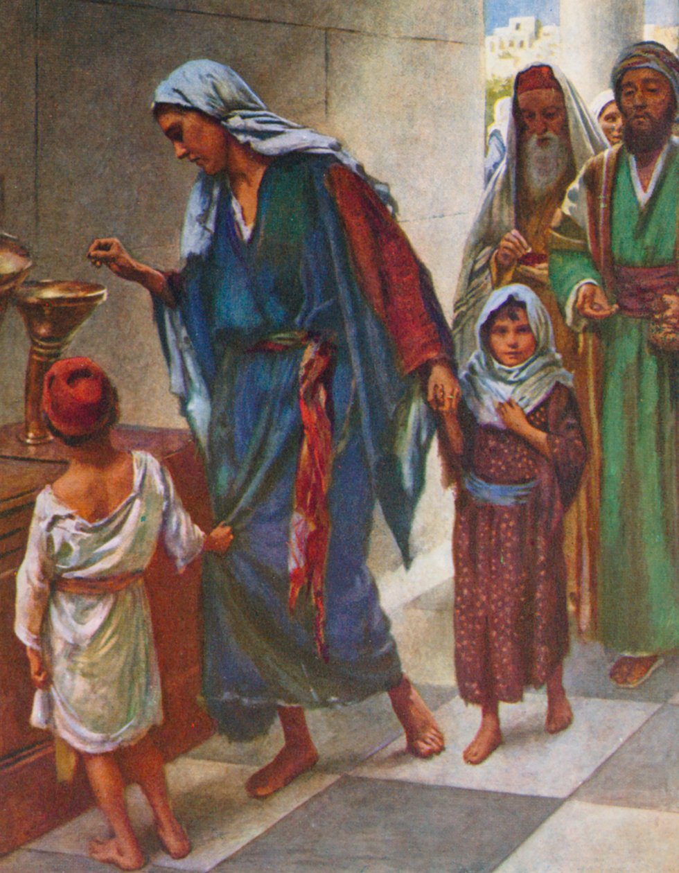 Dar chudé ženy, Mark od Harold Copping