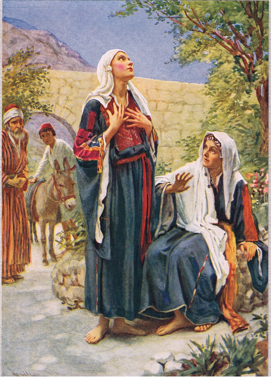 Alžběta, ilustrace z „Ženy Bible“, vydané společností The Religious Tract Society od Harold Copping