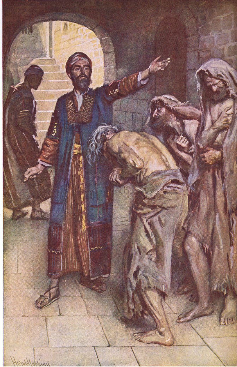 Izajáš a poslové, ilustrace z řady Obrázky, které učí korunu , 1920 od Harold Copping