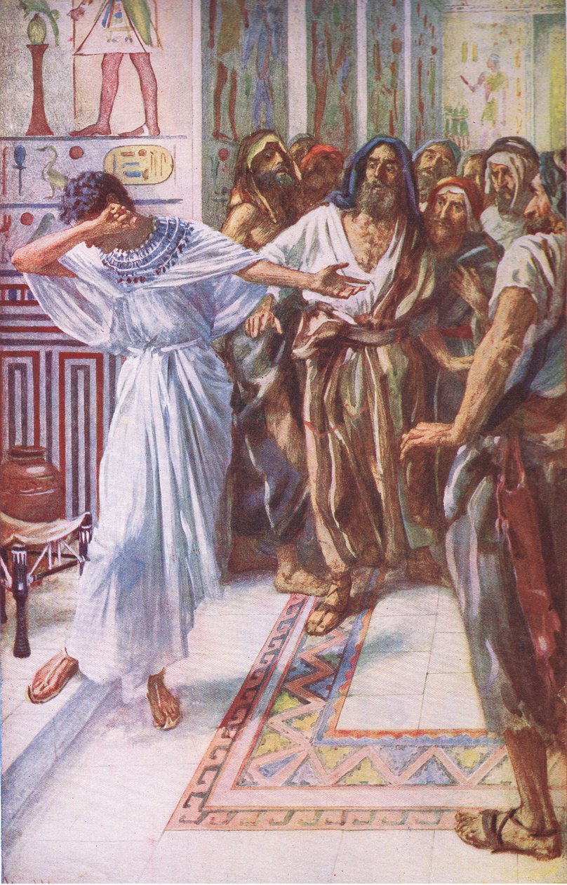 Josephs známý svým bratřím, ilustrace ze série Pictures That Teach The Crown Series, 1920 od Harold Copping