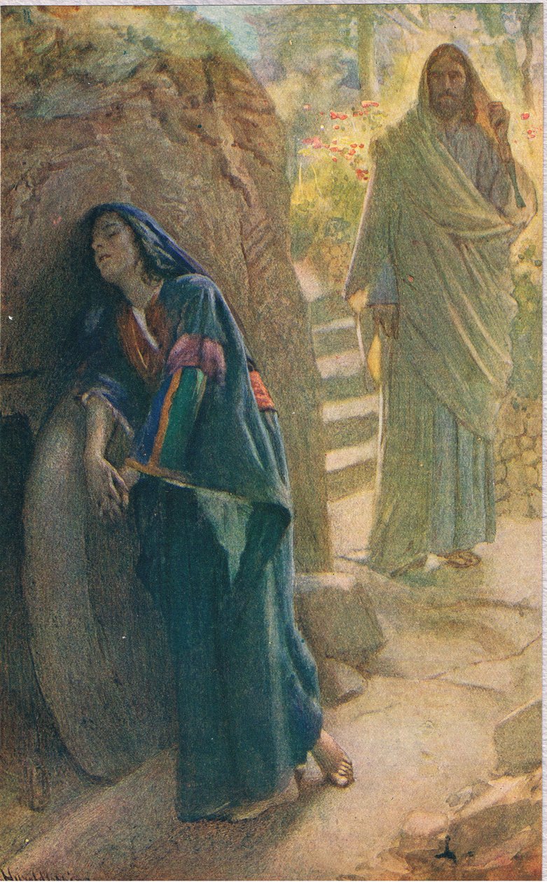 Máří Magdaléna, ilustrace z „Ženy Bible“, vydané společností The Religious Tract Society od Harold Copping