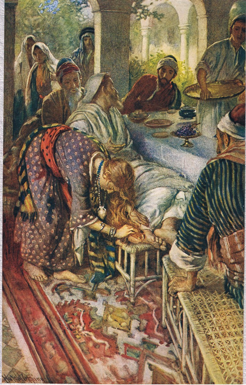 Žena s krabičkou masti, ilustrace z 