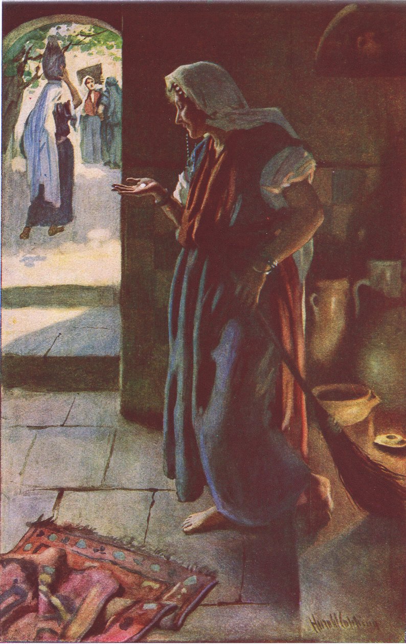 Ztracený kus stříbra, ilustrace zHarold Copping Pictures: The Crown Series, cca 20. léta 20. století od Harold Copping