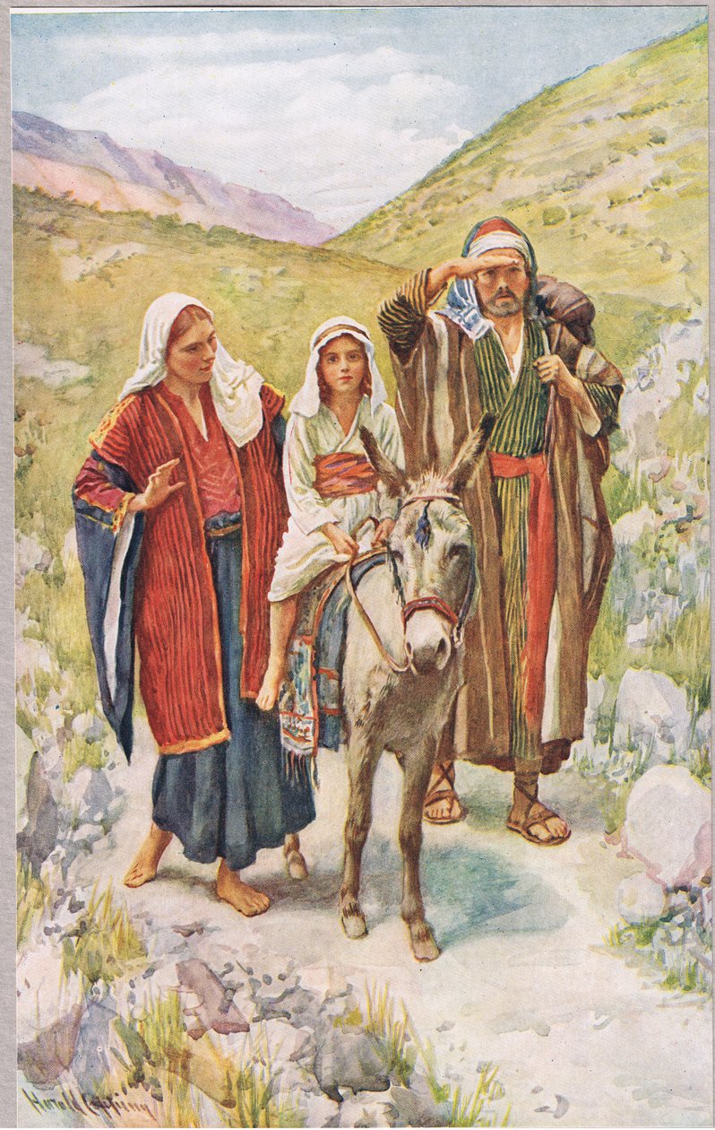 Návrat z Egypta od Harold Copping