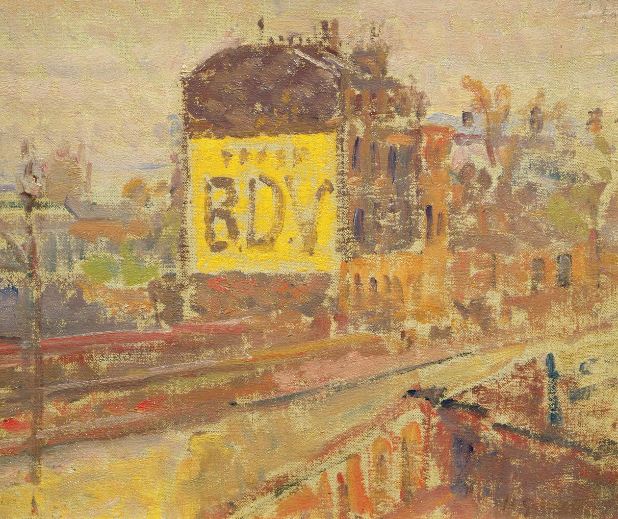 Hampstead Road, kolem 1910-11 od Harold Gilman