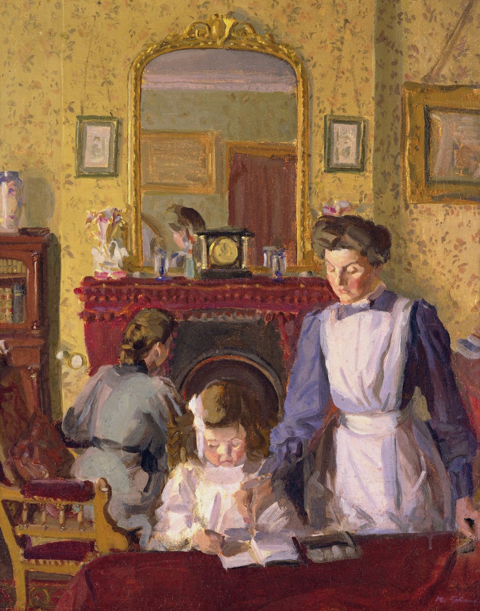 Ve školce, fara Snargate od Harold Gilman