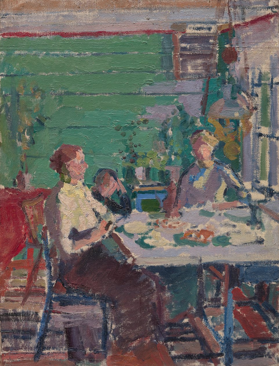 Interiérová scéna, možná v Norsku od Harold Gilman