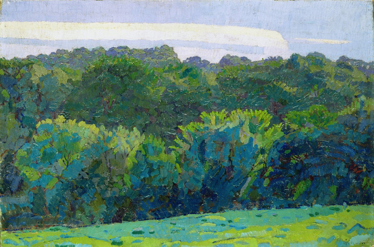 Krajina, Somerset, 1917 od Harold Gilman