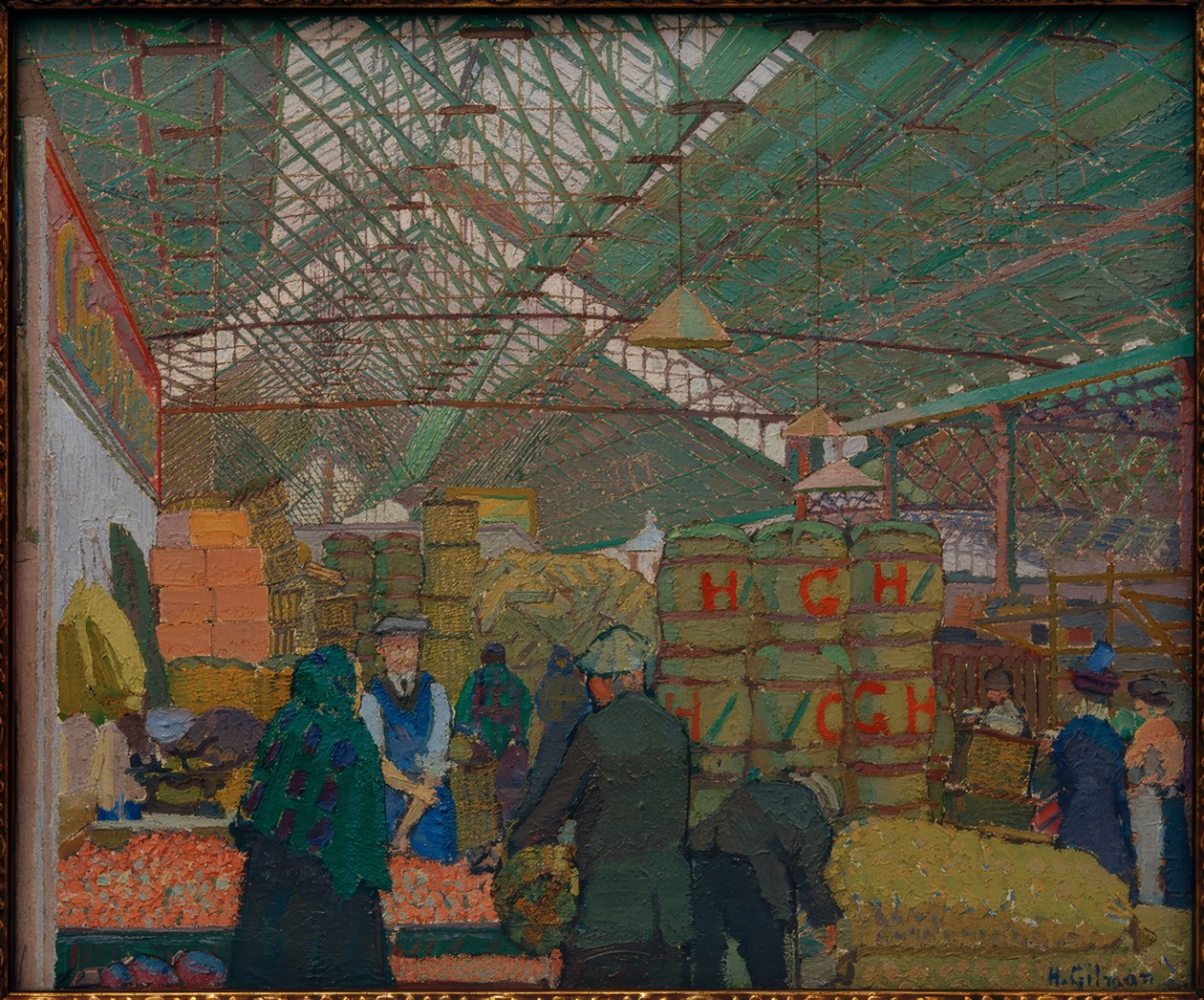 Markt v Leedsu od Harold Gilman