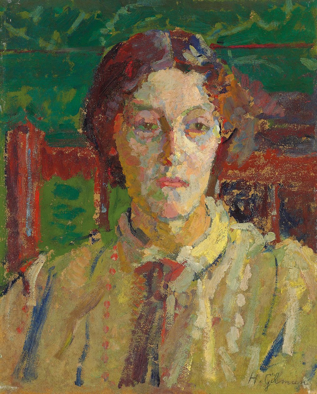 Portrét paní Whelan, c. 1912-3 od Harold Gilman