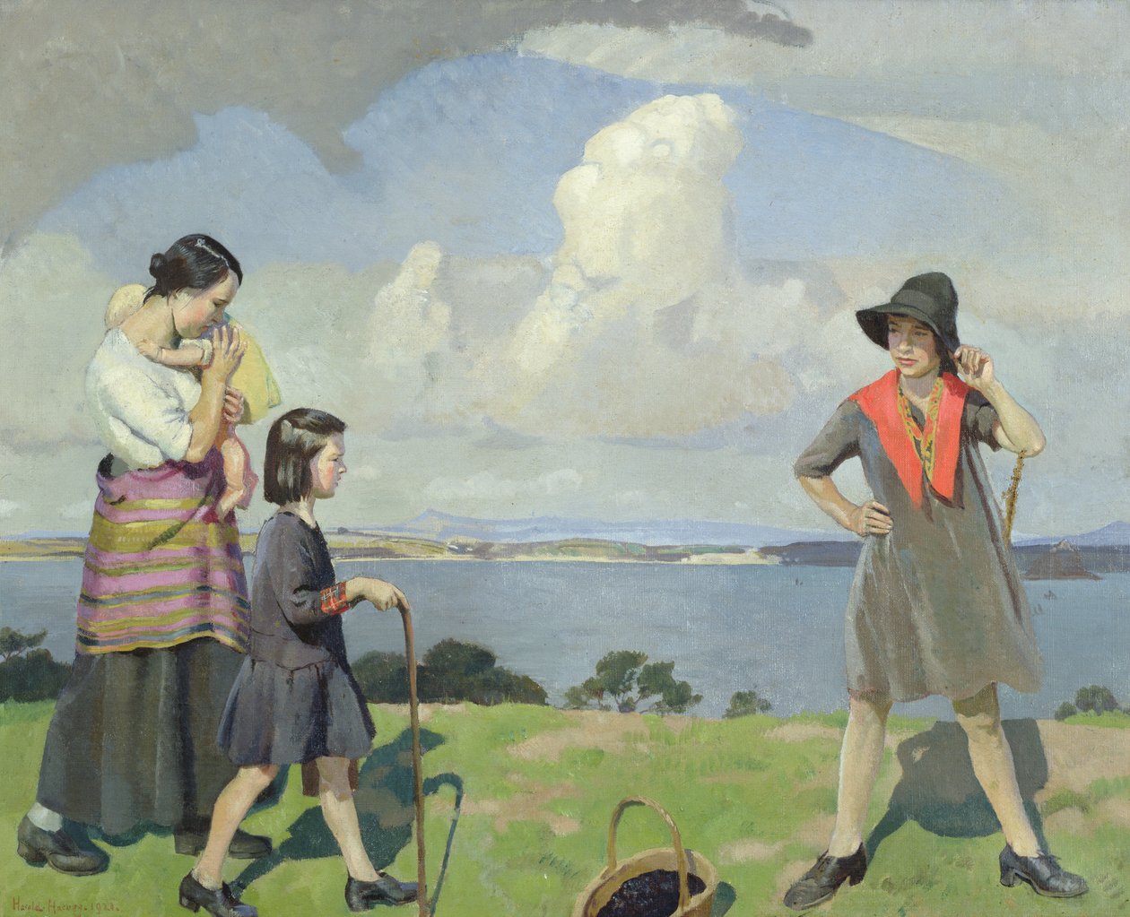 Procházka po moři, sběrači ostružin od Harold Harvey