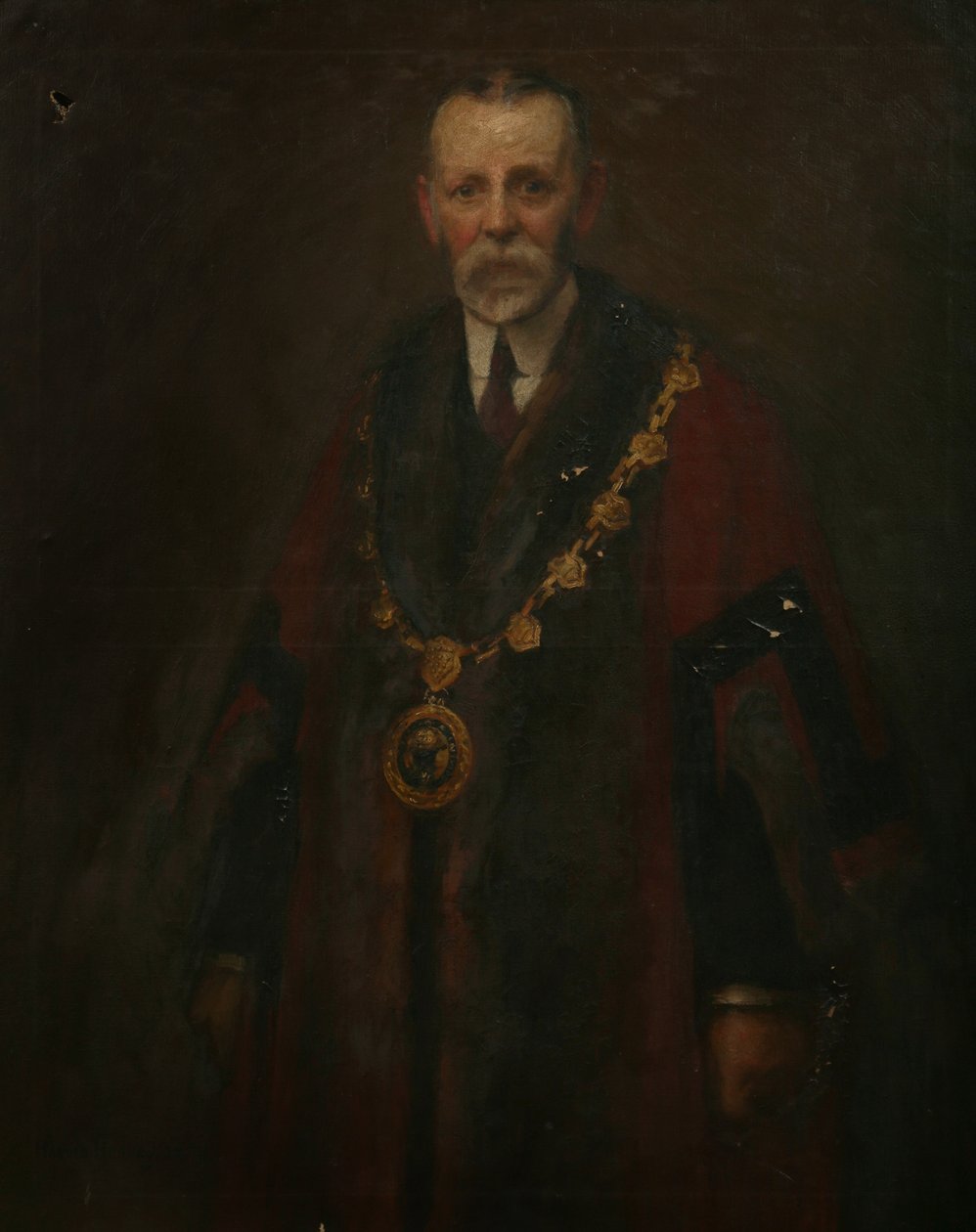 Alderman A. K. Barnett, kolem roku 1914 (olej na plátně) od Harold Harvey
