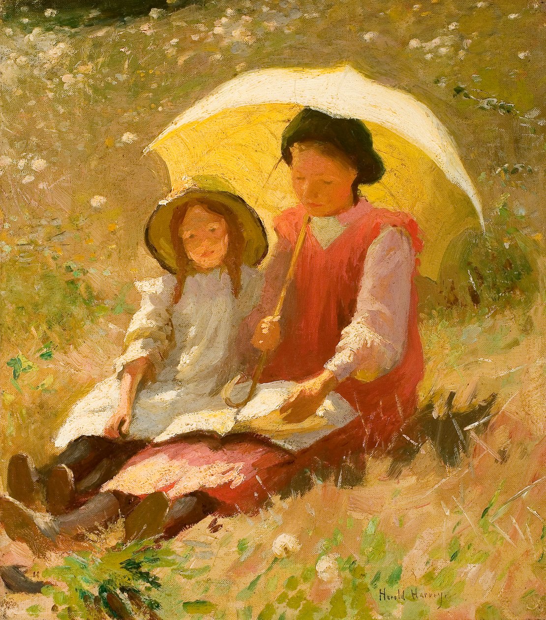 Dovolená (olej na plátně) od Harold Harvey