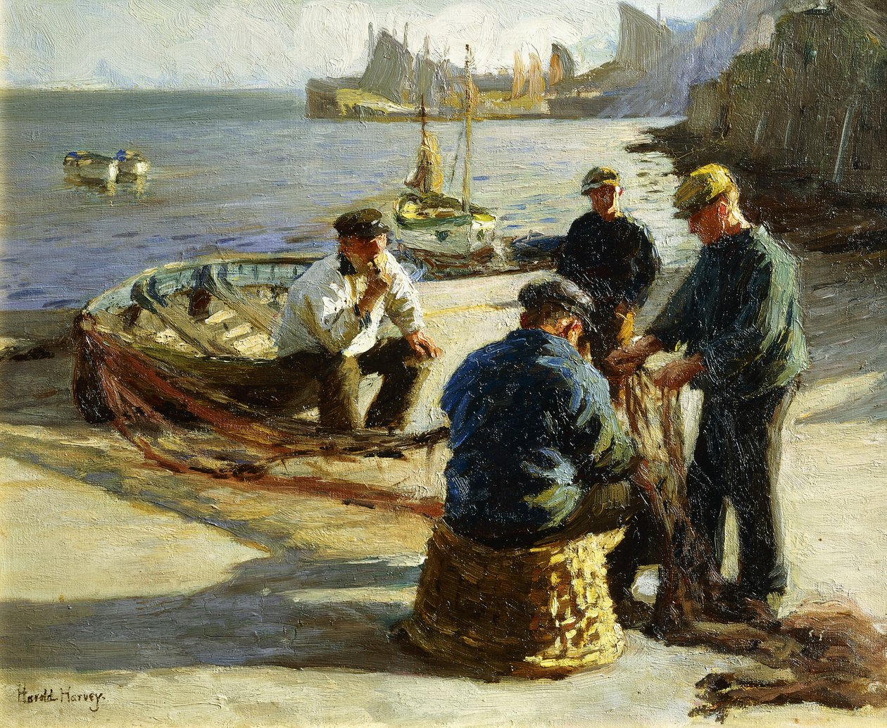 Mending the Nets, Newlyn od Harold Harvey
