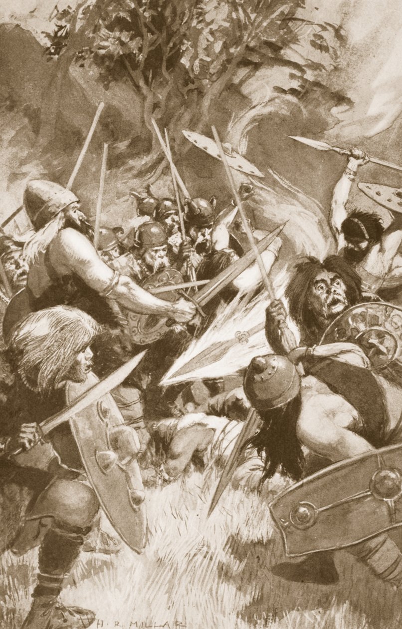 Lughovo kouzelné kopí, ilustrace z 