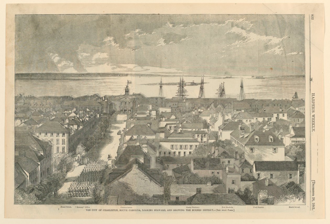 The City of Charleston, South Carolina, Looking Seaward and Showing the Burned District, z Harper