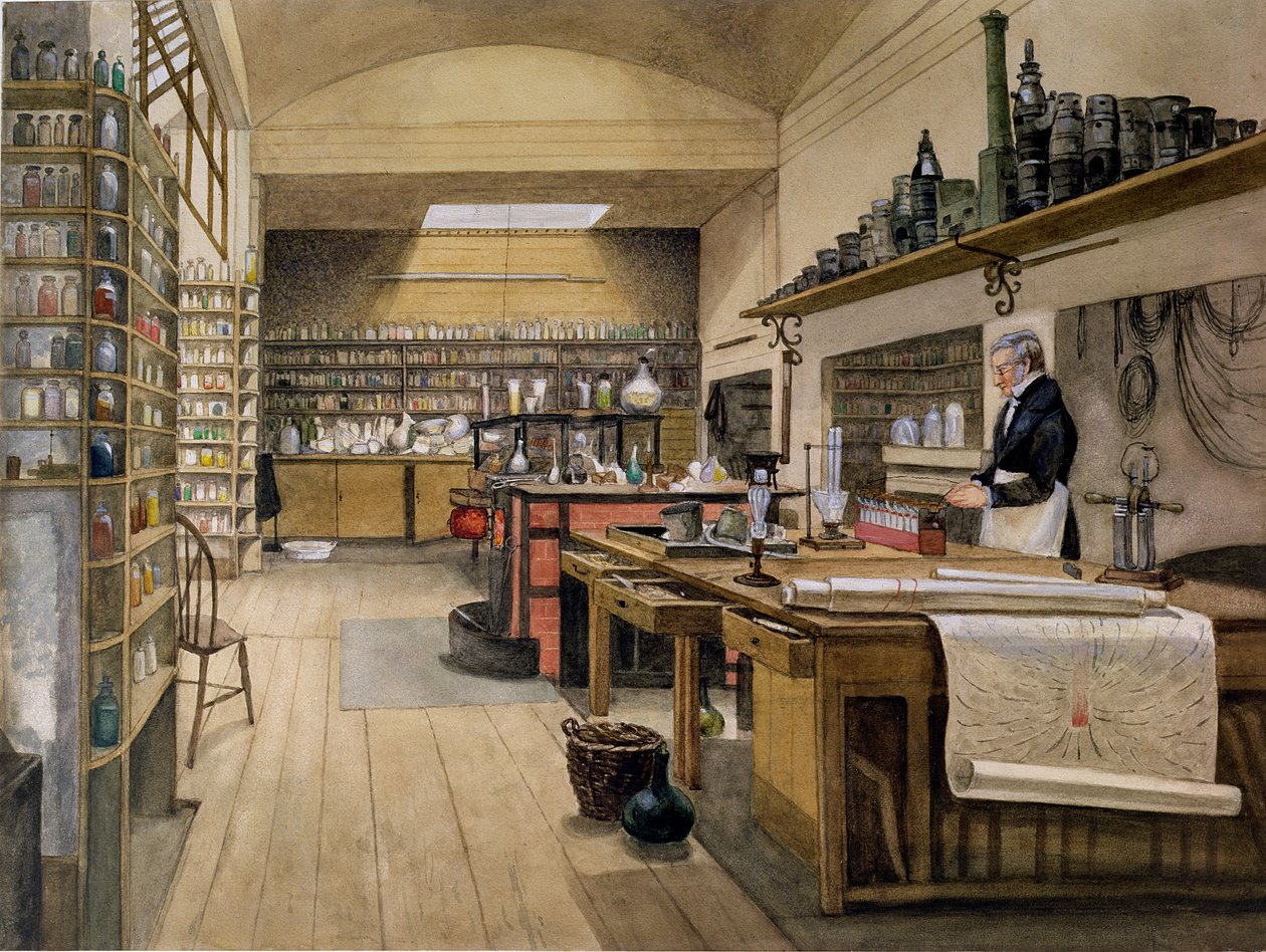 Seržant Anderson v laboratoři v suterénu, 1852 od Harriet Jane Moore