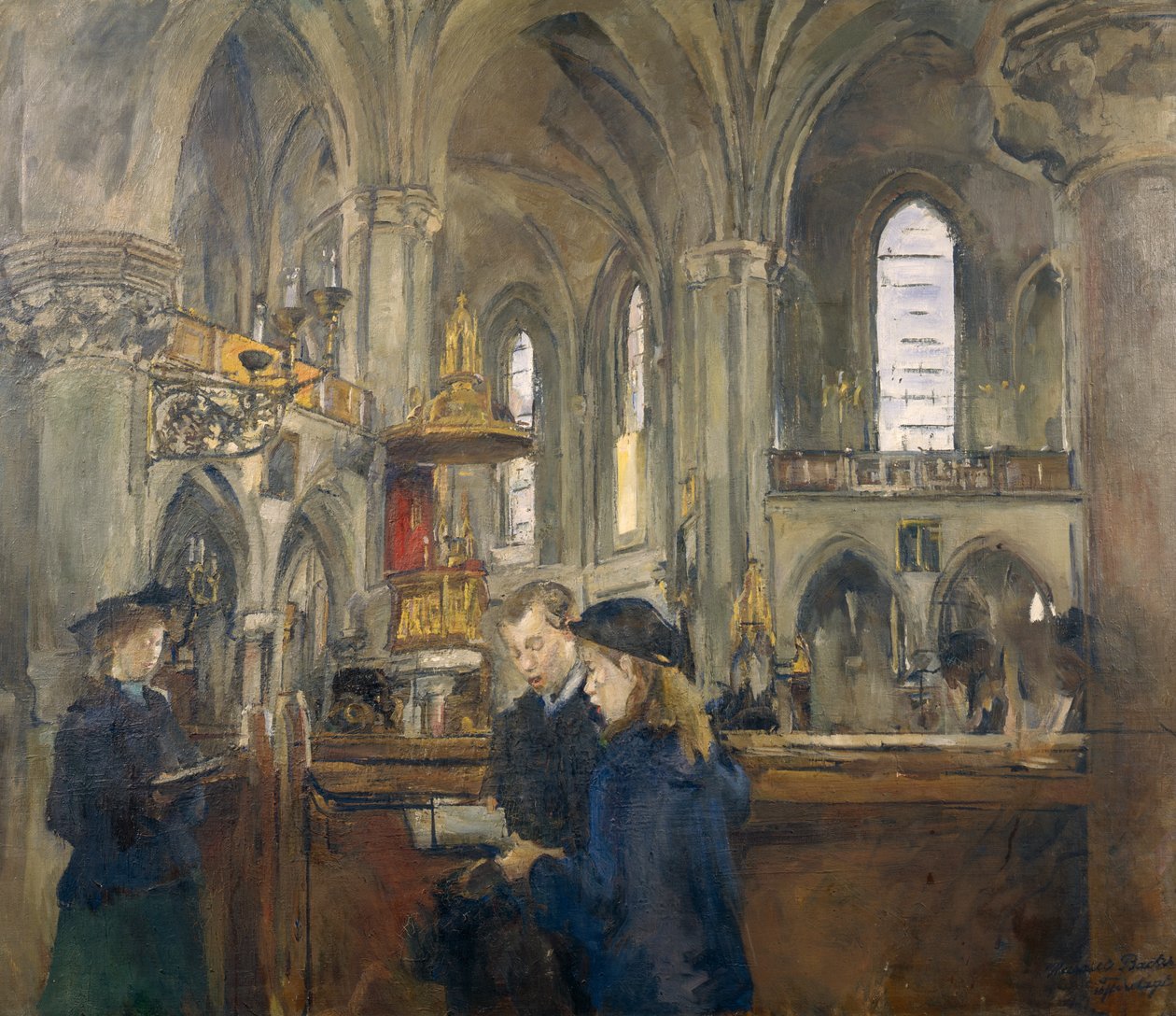Z kostela Nejsvětější Trojice od Harriet Backer