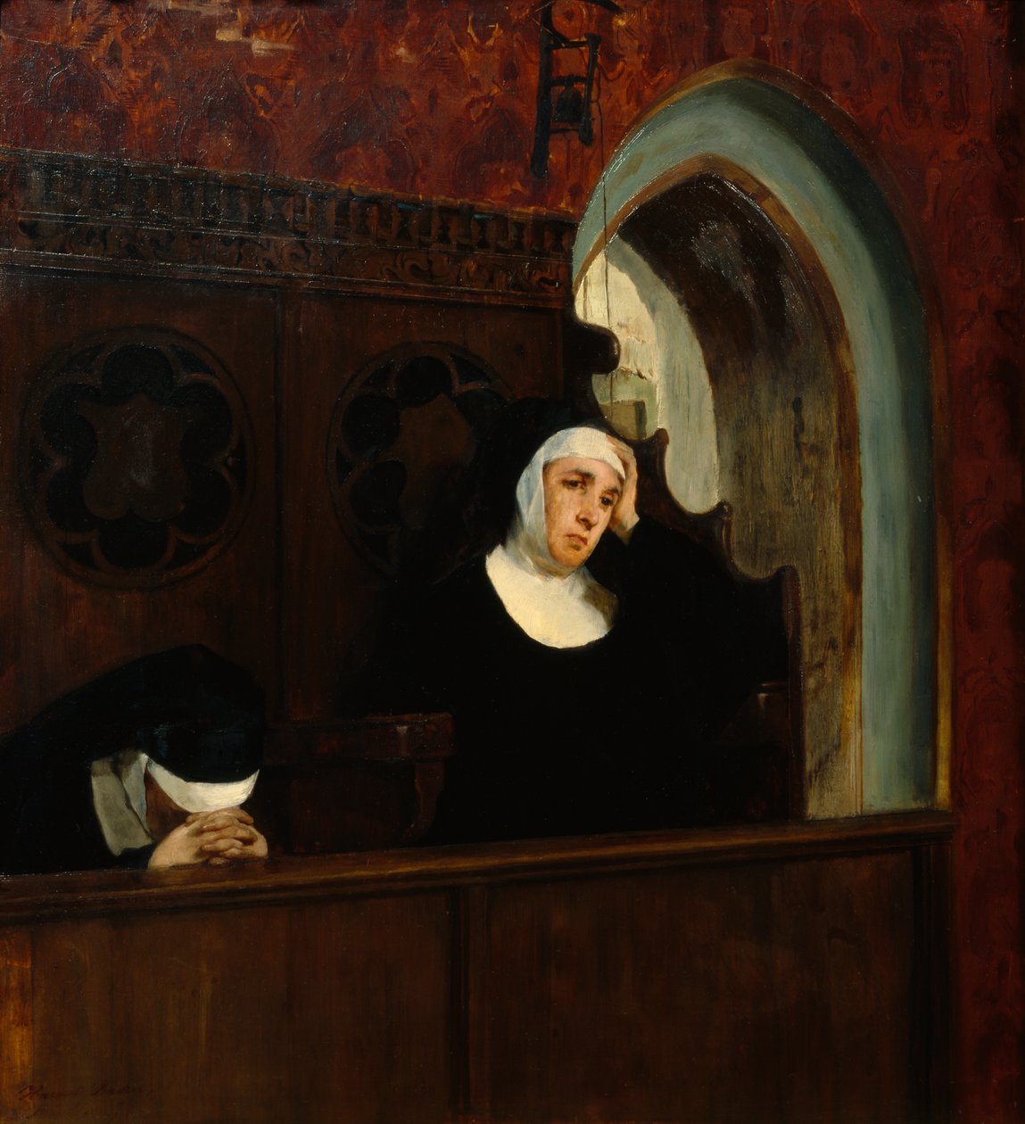 V Klášterním Kostele od Harriet Backer