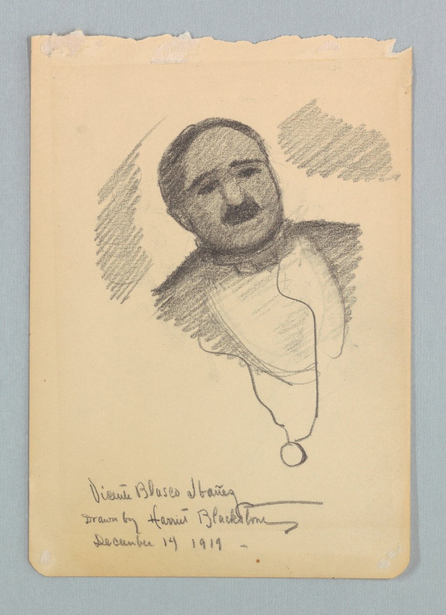 Studie pro portrét, Vicente Blasco Ibañez od Harriet Blackstone