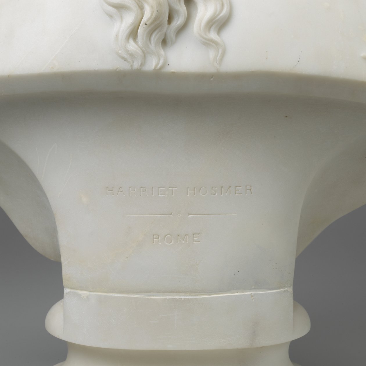 Medusa, kolem roku 1854 (mramor) od Harriet Goodhue Hosmer