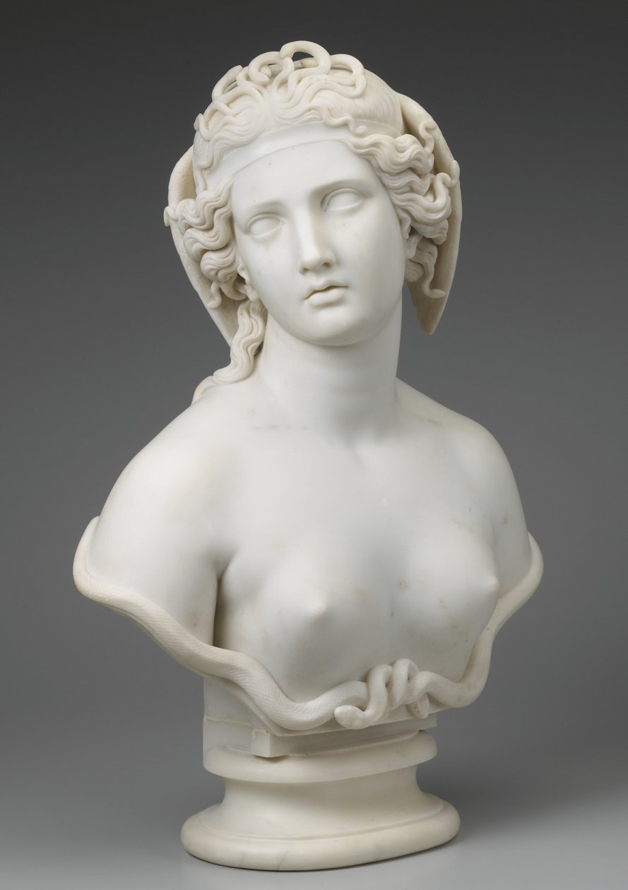 Medúza, kolem roku 1854 od Harriet Goodhue Hosmer