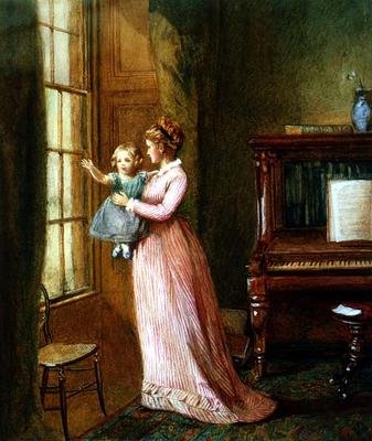 Waving Goodbye (signovaný akvarel) od Harriet Kempe
