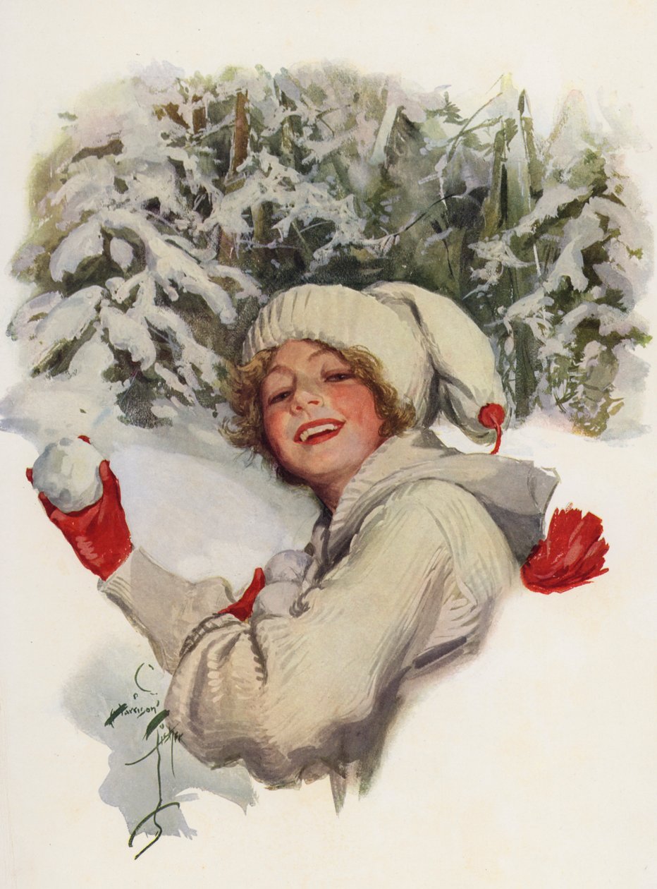 To a Flirt (barevná litografie) od Harrison Fisher