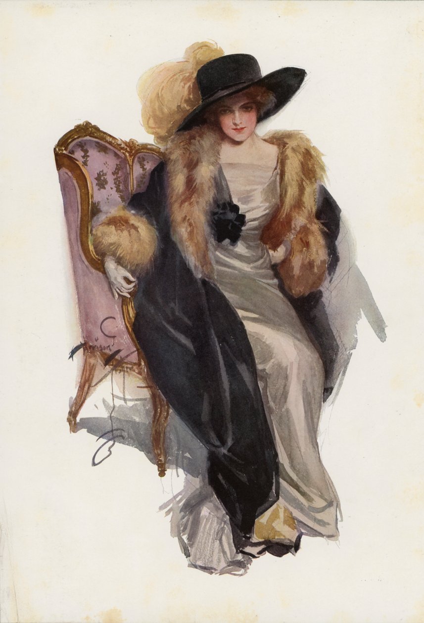Básníkovi z Dulcinea (barevná litografie) od Harrison Fisher