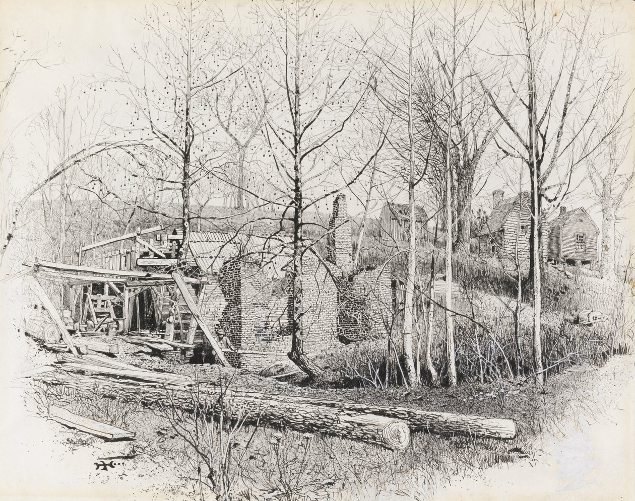 Současný aspekt Gaines Mill, při pohledu na východ od Harry Fenn